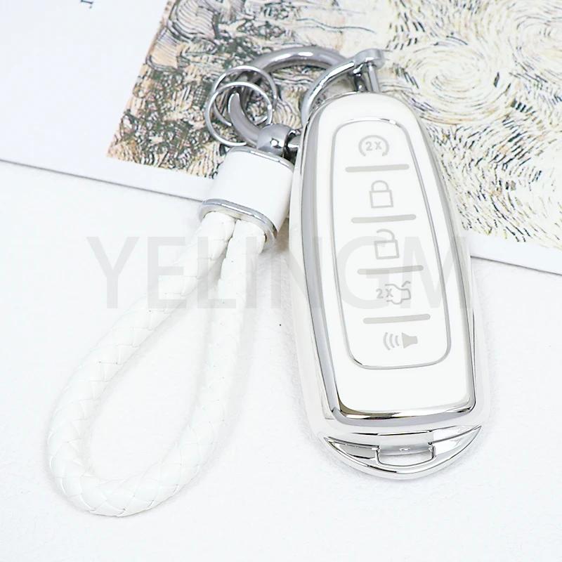 Smart Key Remote Car Key Case Cover 5 Buttons Tpu Fob For Ford Explorer Edge Escape Flex Taurus 2011 2012 2013 2014