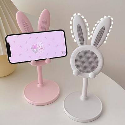 Roztomilý stolní stojánek na mobilní telefon ve tvaru králíčka může zvedat a nastavovat stolní telefonní příslušenství stojánek na telefon úchyt na telefon