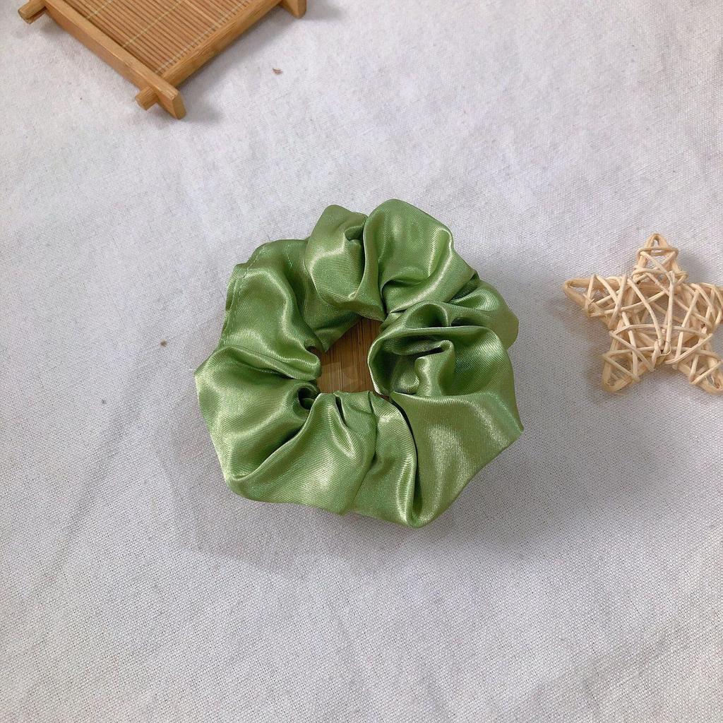 Satin Silk Hair Tie: High-End Women's Rubber Band for Elegant Buns