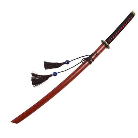Nachbildungsschwert Holz Japanisch 104cm Katana Spielzeug Periodendrama Herr Ninja Samurai Unterhaltung Bankett Bühne After-Party Jahresendparty Jahr Feuerwerk