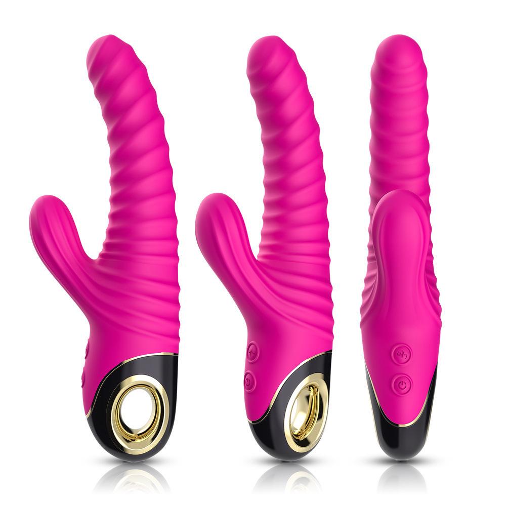 Usk V18 Electric Thrusting AV Rabbit Vibrator - Women's Threaded, Licking Adult Toy.