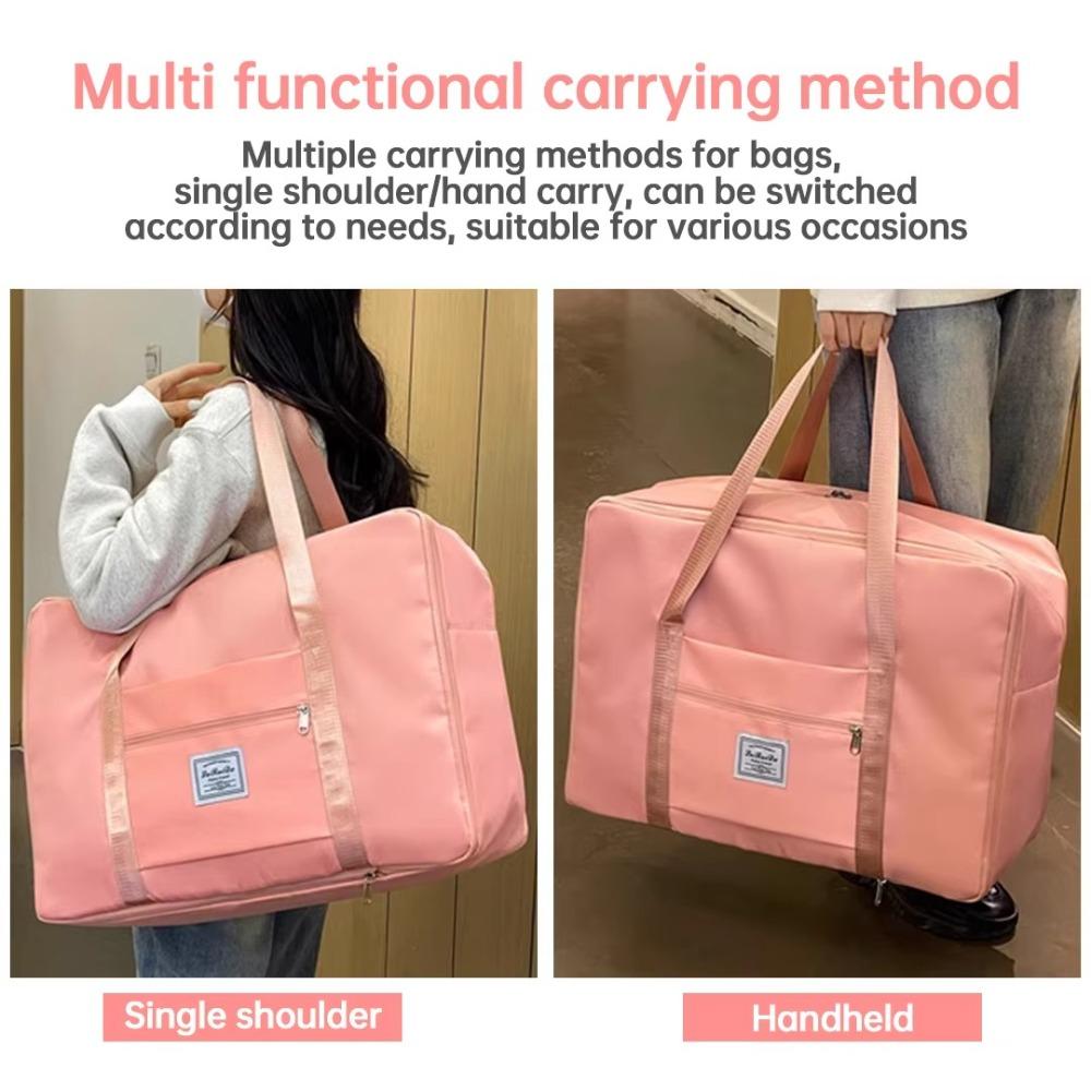 Portable Storage Bag Folding Luggage Tote Handbag Durable Duffel Bag  For Women Men