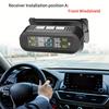 Solar Wireless TPMS Car Tire Pressure and Temperature Monitor with External Sensors