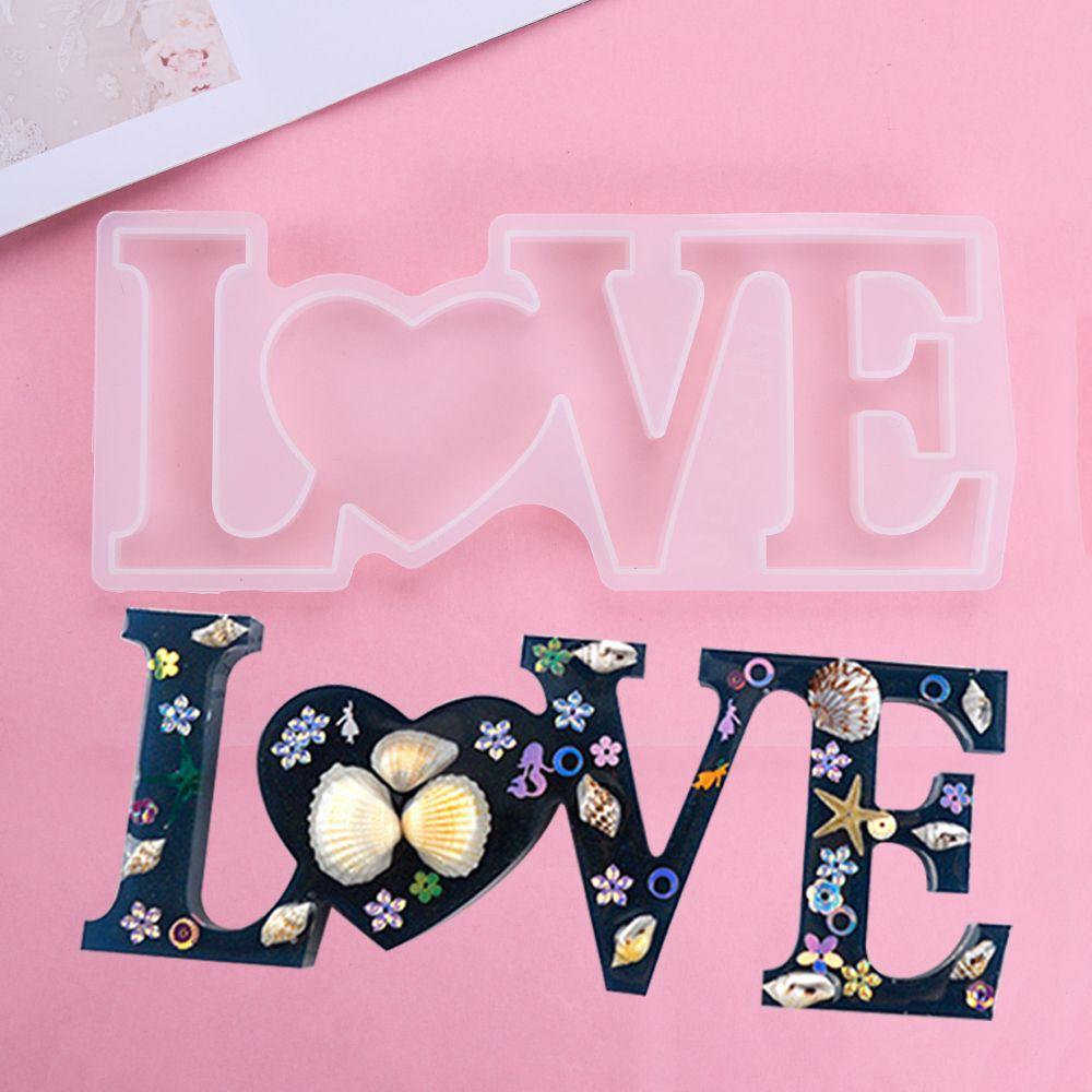 Handmade Casting Epoxy Letters Resin Mold Silicone Mould Crystal Glue Molds Jewelry Making Tool