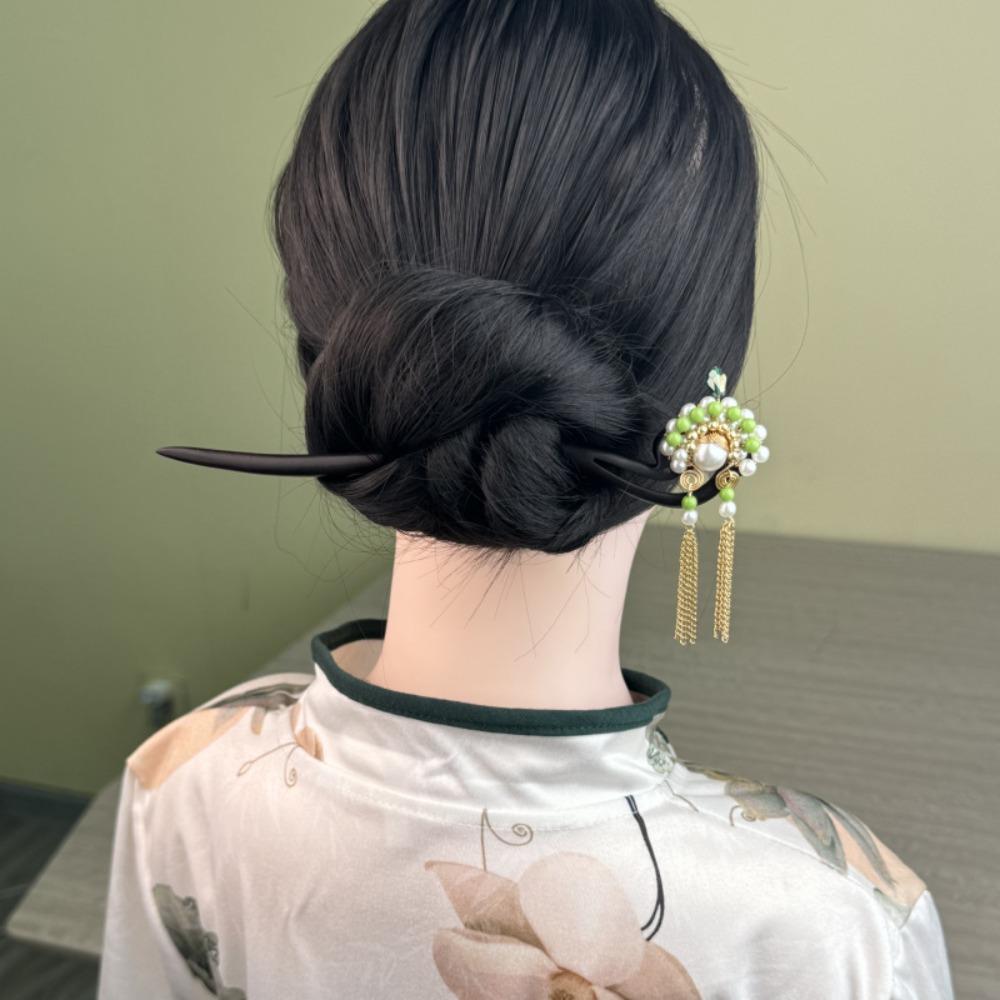 Tassel New Chinese Style Hair Clip Red Hanfu Hairpin Beijing Opera Hair Accessories  Bridal