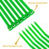 50Pcs Twist Ties Adjustable Self-locking Plastic Garden Flower Wires Set for Plants
