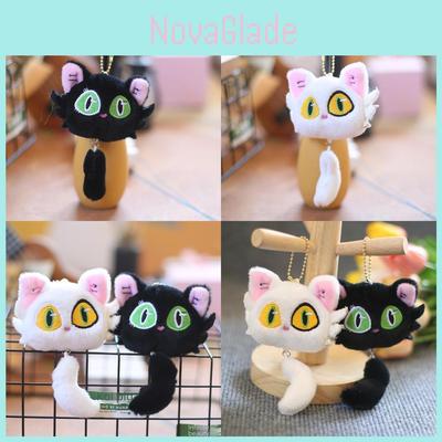 Kawaii Cat Plush Keychain Ultra Soft Short Plush Bag Accessory Charm Toy