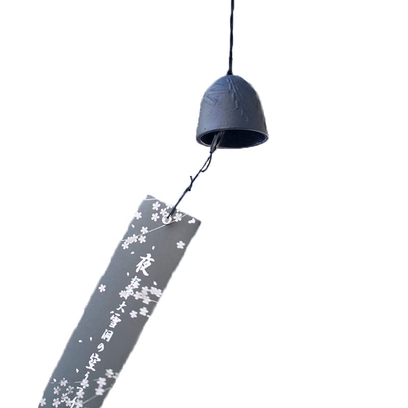Wind a summer made of Nambu 5cm Chime, tradition, ironware, (willow & swallow, black)