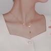 Ins Temperament Luxury S925 Sterling Silver Tassel Butterfly Clavicle Necklace Gifts for Women