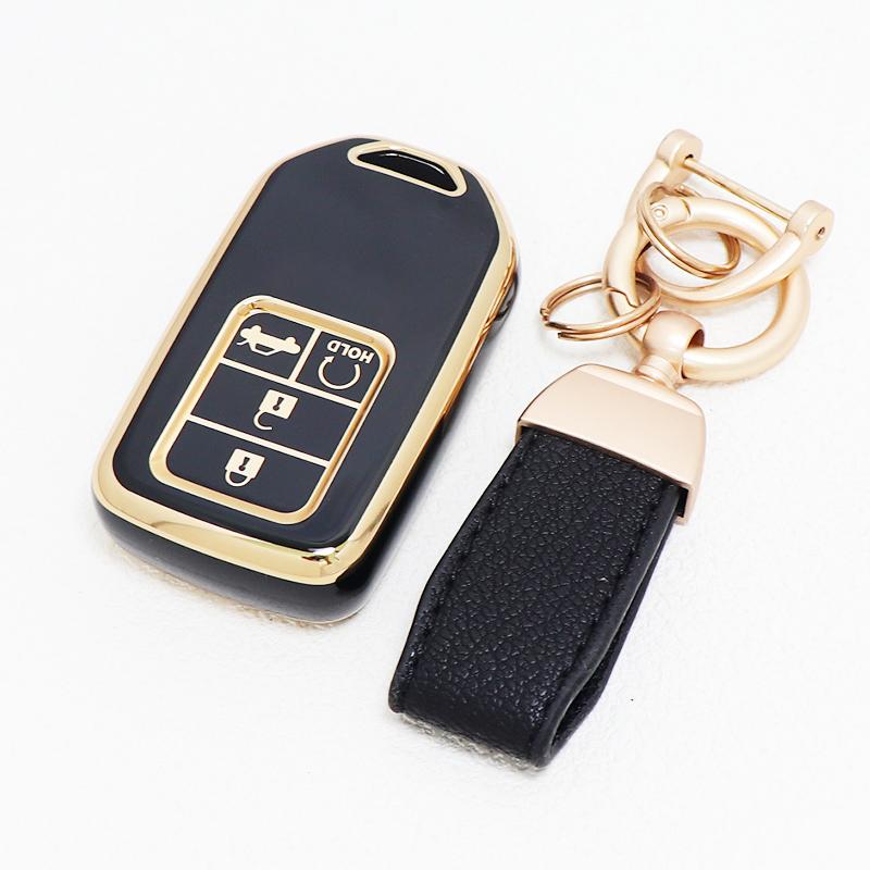 Keychain Protector 4/5 Buttons Shell Fob For Honda Crv Hrv Legend Jazz City Odyssey Civic Rr Vti Smart Remote Car Key Case Cover