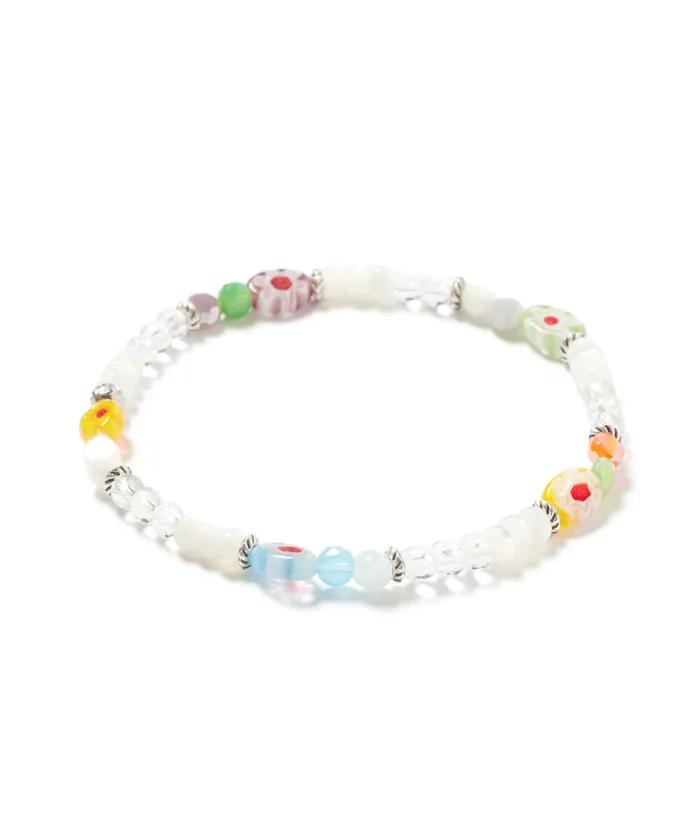 Color Dot Crystal Bracelet (PLT-BR-063_WT)