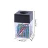 Square Magnetic Paperclip Holder Office Desk Accessories Magnetic Desk Organizer