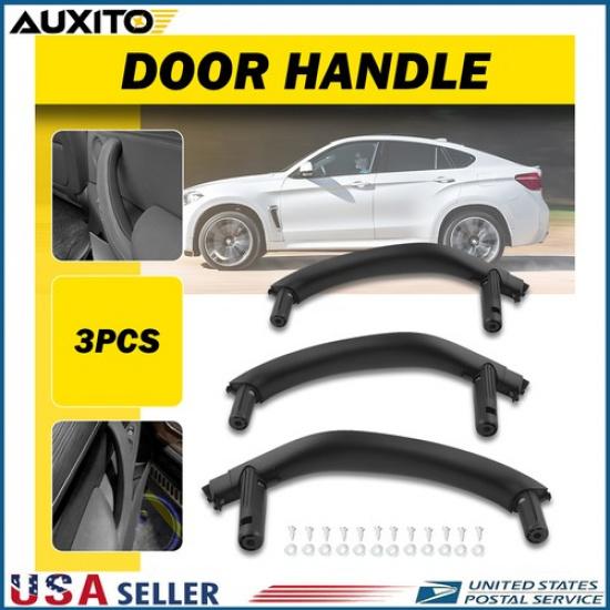 For BMW X6 F16 2015- OE 51417292244 Black Interior Door Pull Handle Cover