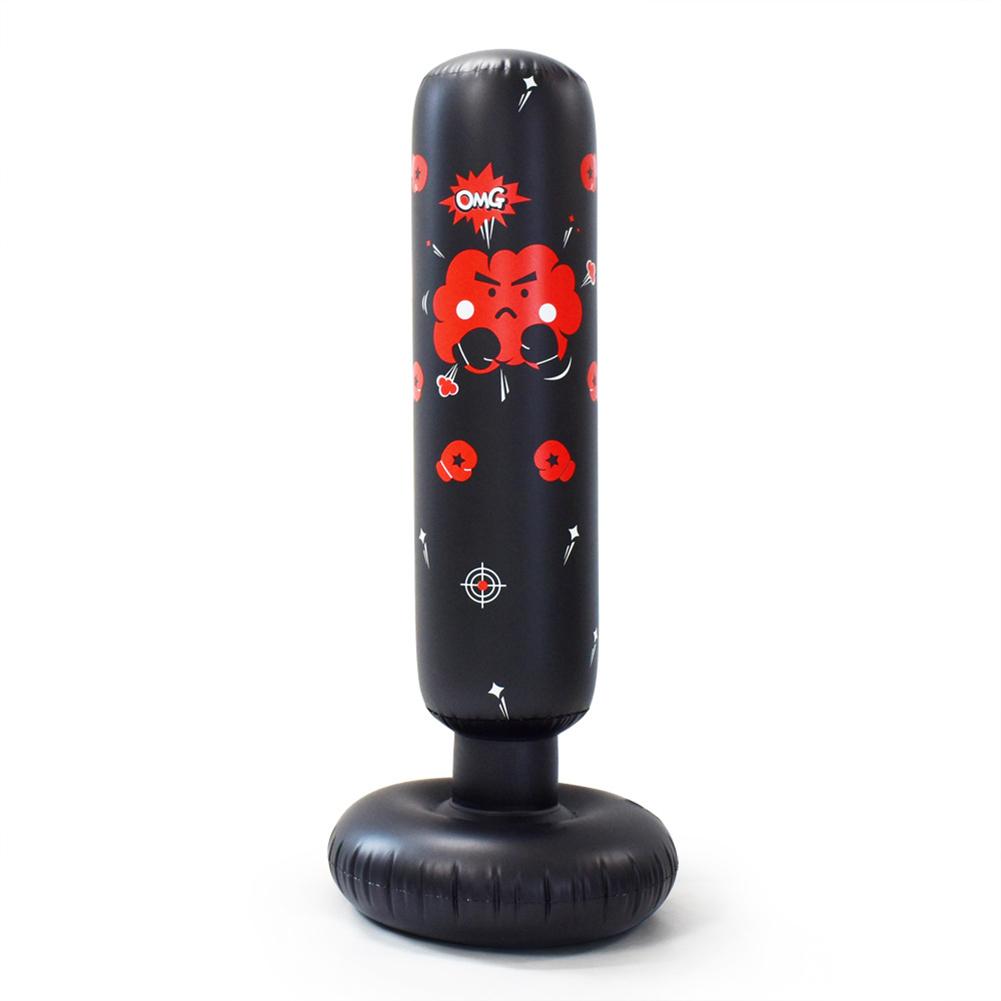 

Kids Inflatable Punching Bag Free Standing Boxing Bag Bounce-Back Punch Bag Inflation Punching Column for Boxing Training чёрный