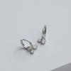 Zircon Earrings Women'S Simple High-End Earrings Exquisite Stud Earrings Small Earrings Cold Style Decoration