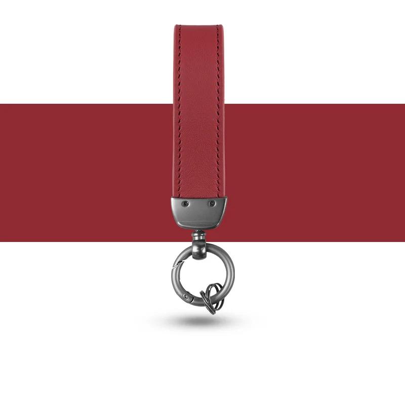 

Роскошный чехол из натуральной кожи для Porsche Boxster Cayman Panamera Cayenne Macan 718/911 Taycan, защитный брелок для ключей