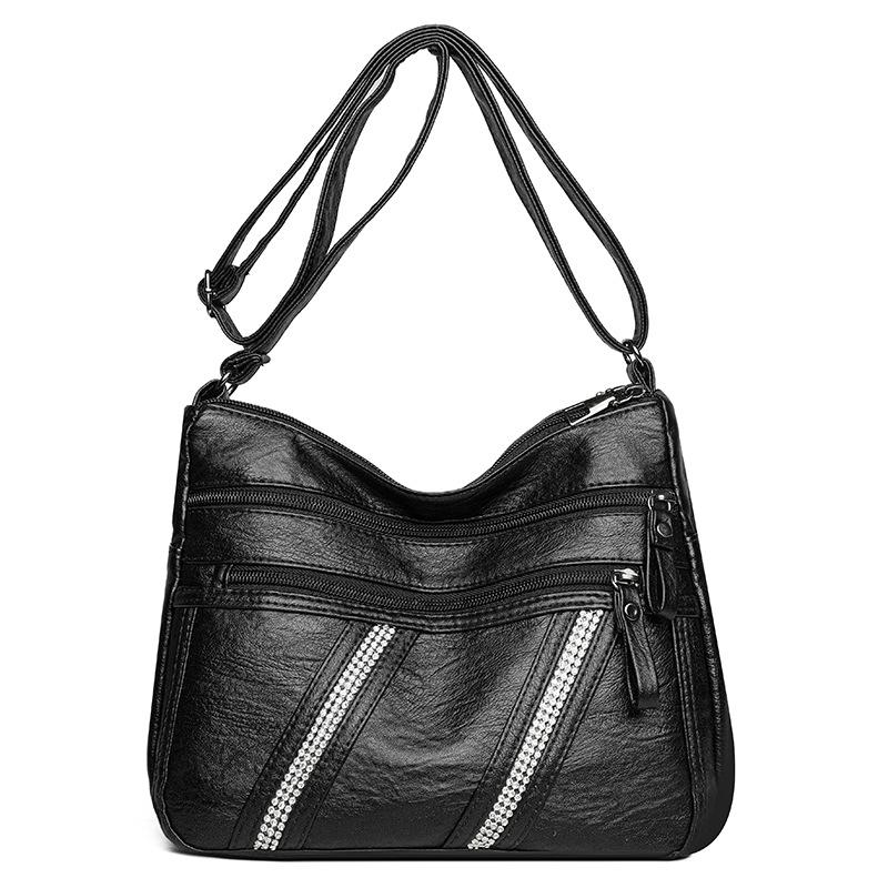 Crossbody Bag Women's Bag Retro Multi-layer Shoulder Small Square Bag