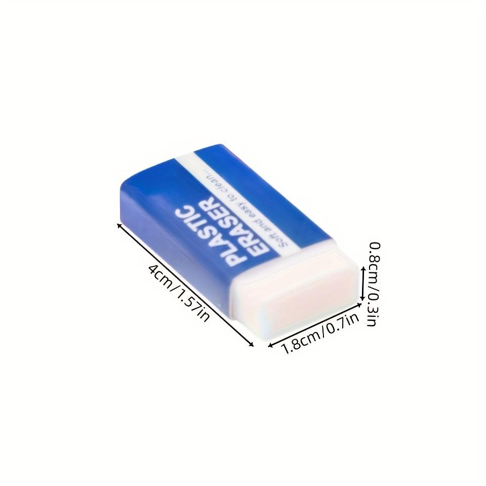 10 Pack Soft 2B Erasers - Durable & Easy to Clean, Gentle on Paper for Writing, Drawing, Office & School Supplies