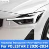 Für POLESTAR 2 -2024 Auto Außen Scheinwerfer Kratzfest Frontleuchte Transparente TPU Schutzfolie Zubehör