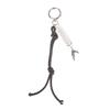 Y2K Punk Fishbone Fishtail Pendant Keychain Vintage Creative Braided Rope Keyring  Bag Charm Bag Key Accessories