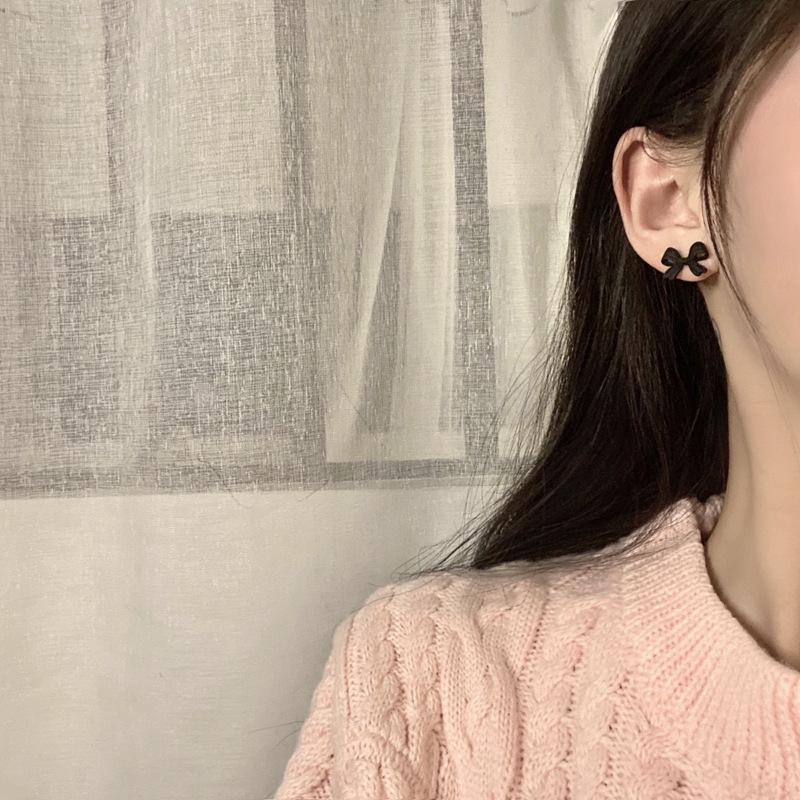 

Korean Sweet Girl Fairy Bow Earrings - 2025 Trend