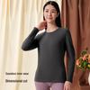 Yiershuang Women's 7A Antibacterial Double-Sided Brushed Thermal Top