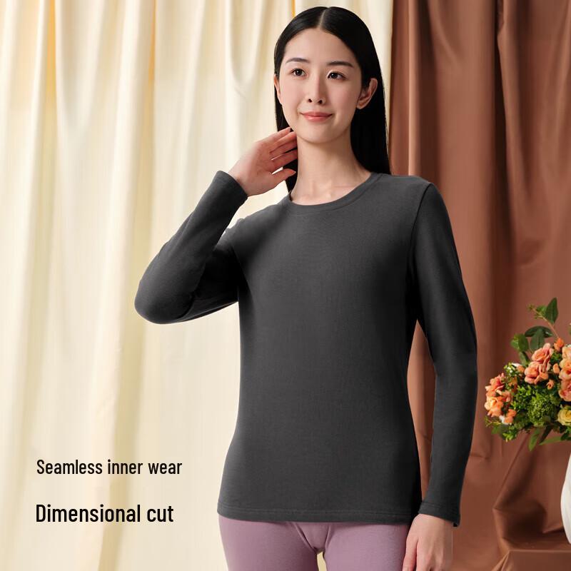Yiershuang Women's 7A Antibacterial Double-Sided Brushed Thermal Top