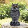 Fake Owl Decoys To Scare Birds Away 360 Rotating Head Sculptures Bird Control Pigeon Deterrents Outdoor Yard Garden Protectors