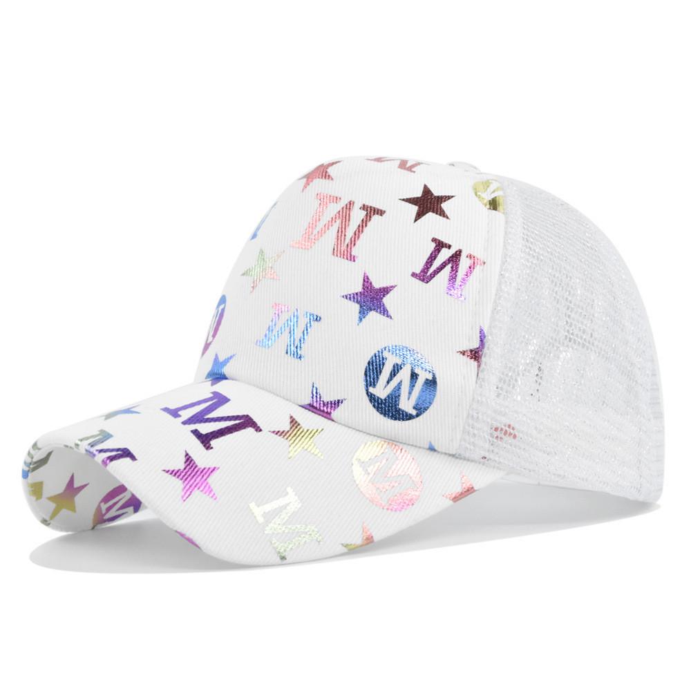 

Tongue Hat Duck Letter Color Printing Baseball Hat Outdoor Sunshade Hat Cotton белый