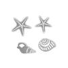 4pcs DIY Metal Cutting Dies Sea Star Conch Seashell Scrapbooking Craft for Card Making and Paper Crafts.