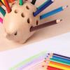 Creative Hedgehog Pen Holder 21 Holes Pen Container Multi-function Pencil Stand Set  Desk Storage