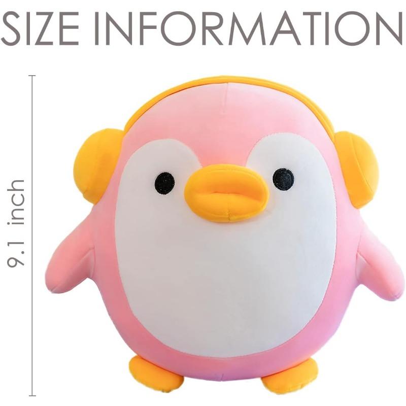 25/40CM Cute Penguin Stuffed Animal Plushie Pillow Soft Kawaii Squishy Anime Plush Toy Hugging Body Pillow Surprise Gifts for Boys Girls Kids