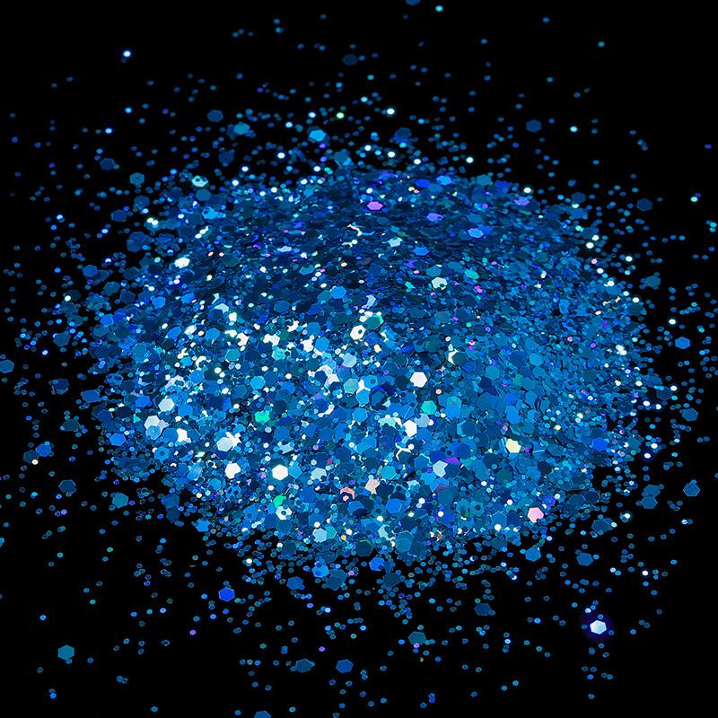 10g Holographic Hexagon Chunky Glitter Epoxy Resin Filler Flakes Laser Sparkly Sequins for DIY Epoxy Resin Nail Art Fillings