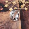 Mode Anti Stress Angst Ring Figet Spinner Ringe für Männer Frauen Retro Nordischen Wikinger Runen Ring Edelstahl Drehbare Ring