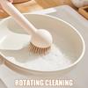 Innovative Handle Scrub Brush with Built In Liquid Storage for Efficient Dishwashing and Pot Cleaning