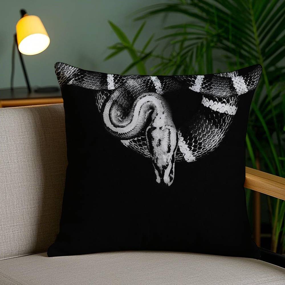 M-MarceloS B-Burlon Pillow Case Sofa Short Plush Double-sided HD Printing Room Home Office Gift Cushion Cover