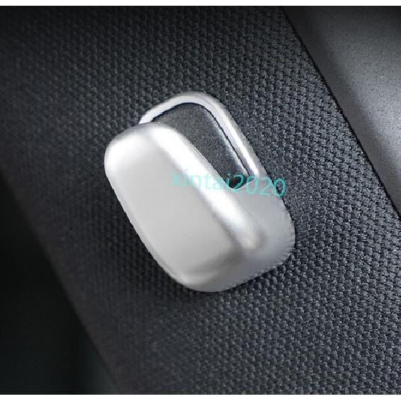 2PCS ABS Chrome Interior B Pillars Hook Cover Trim For Benz S-Class 2021-2023
