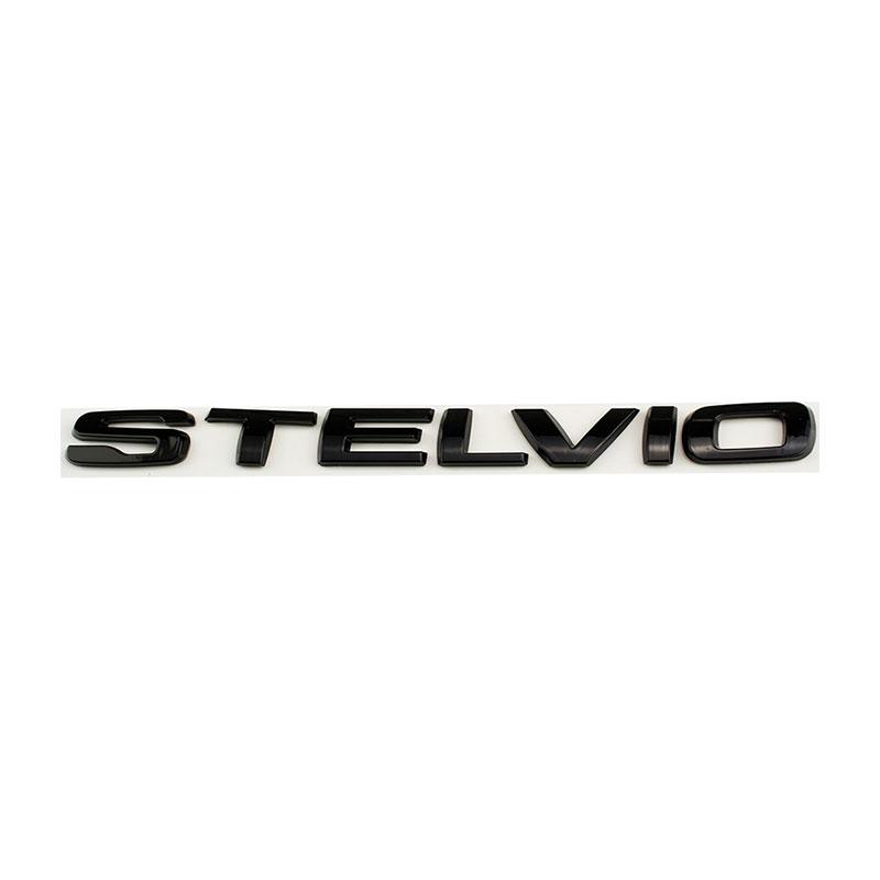 Q2 Q4 GIULIA VELOCE STELVIO Ti Emblem glänzend schwarz Autoaufkleber für Alfa Romeo Refir Heckklappe Autozubehör Kofferraumlabel Logo