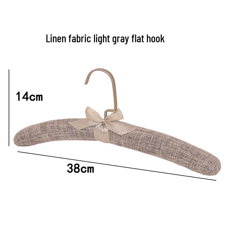 Fabric-Covered Hangers for Hotel: Linen, Silk, Sponge for Cheongsam, Pajamas, and Underwear