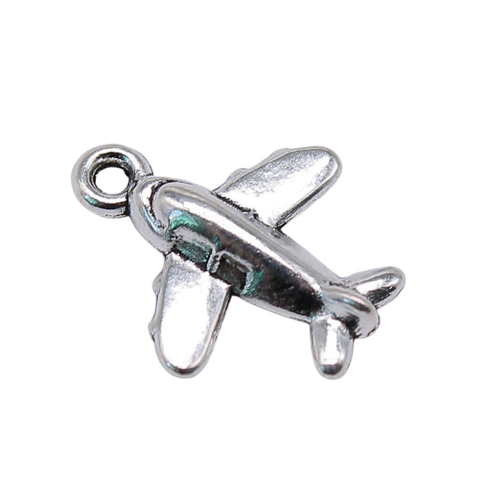Airplane Charms Multi Color Alloy Car Pendants For Travel Themed Jewelry