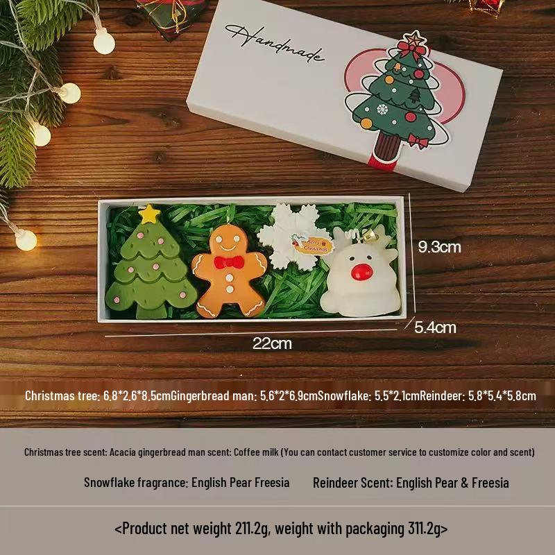 Santa Claus Scented Candle Set – Holiday Fragrance Ornament for Christmas Tree