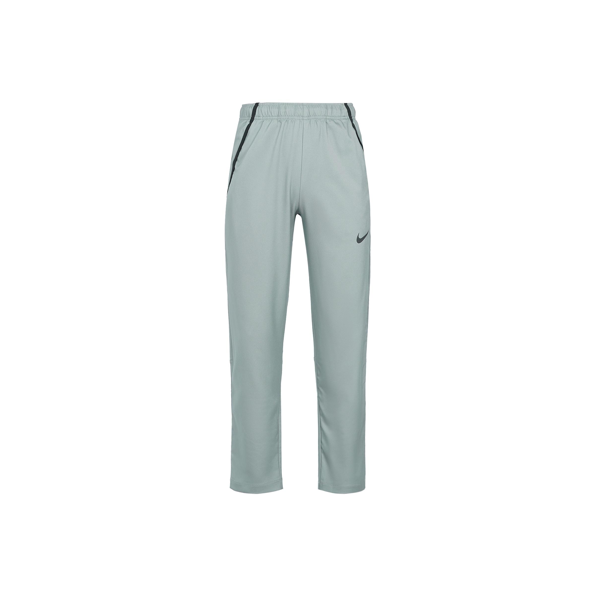 Nike Men's Grey Team Woven Quick-Dry Straight Casual Running Pants Bottoms Charcoal- Cu4958-084 Cm