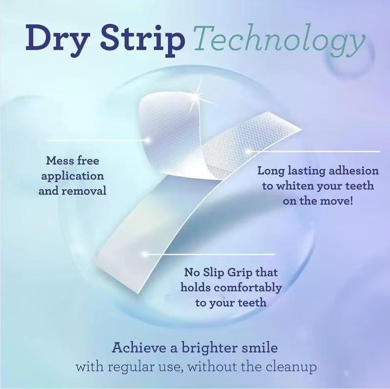 Mint Coconut Oil Teeth Whitening Strips – Remove Yellow Stains for a Bright, Clean Smile