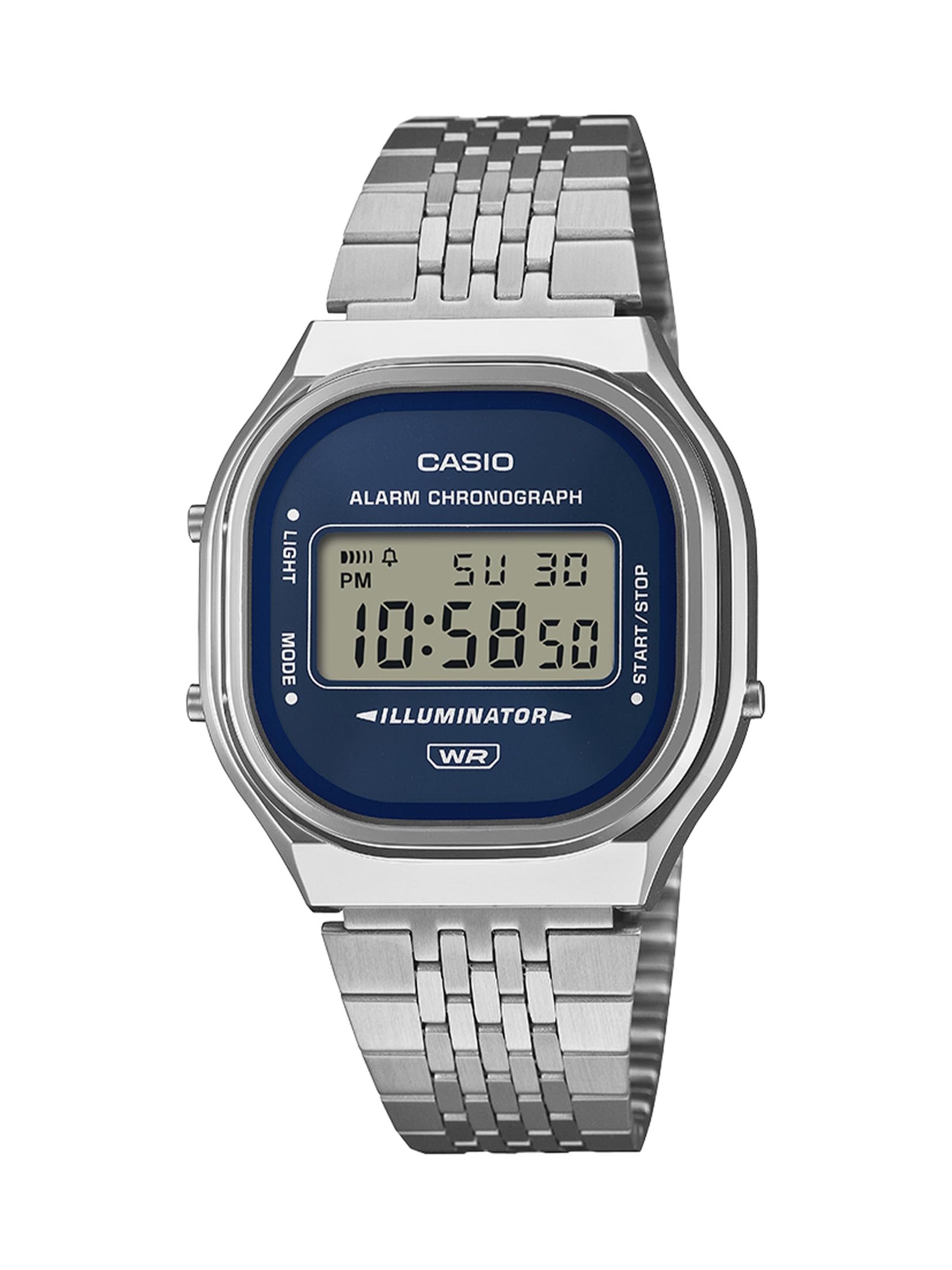 Casio Classic A140WE-2AJF Unisex Silver Navy Wristwatch