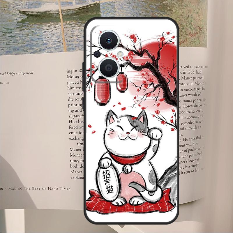 

Red Sun Japanese Anime Cover For OPPO Reno 14 13 12 11 10 Pro 12F 12 11F 13F 14F 7 8 Lite OPPO Find X6 X5 X8 Pro Case OPPO Reno12 Pro