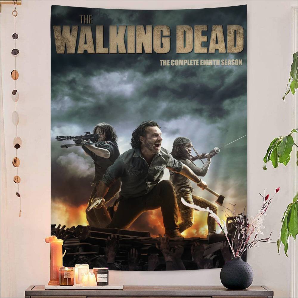 Classic TV Series The Walking Dead Colorful Tapestry Wall Hanging Bohemian Wall Tapestries Mandala Wall Hanging Sheets