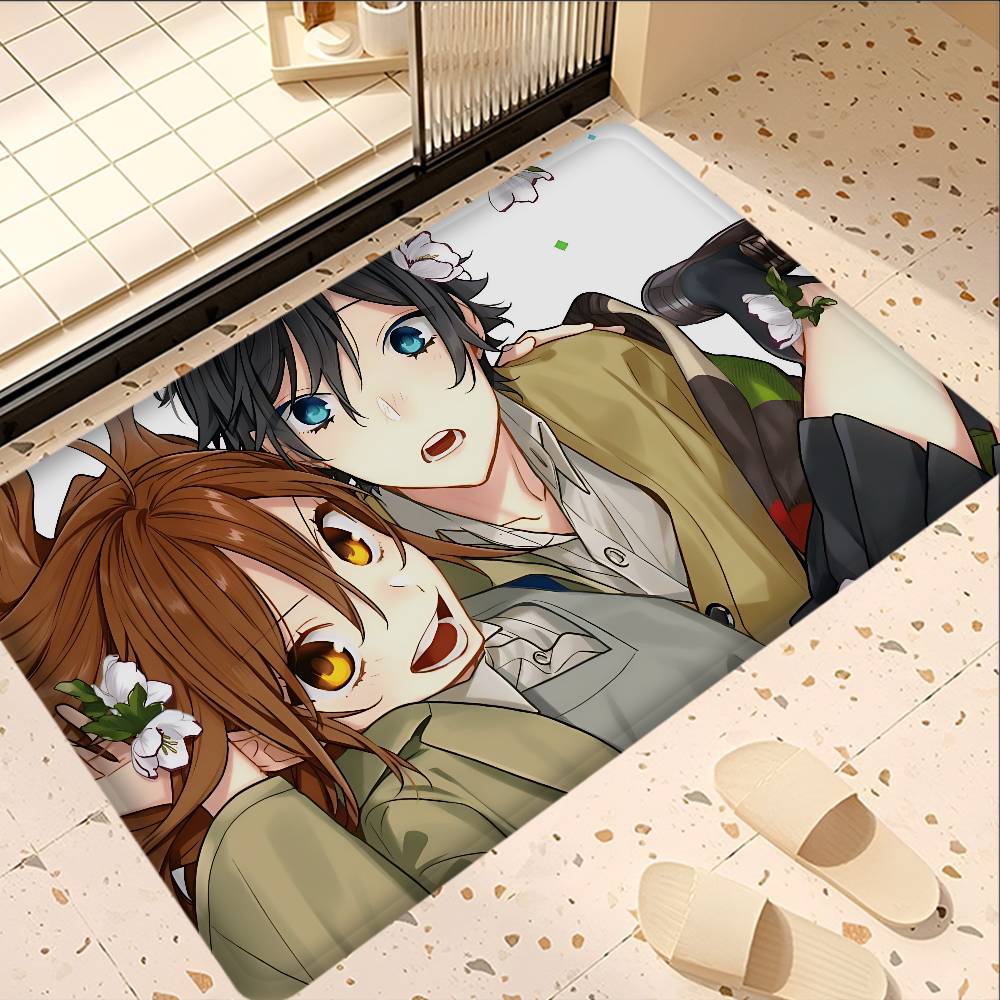 Horimiya Anime Door Mat Washable Non-Slip Living Room Sofa Chairs Area Mat Kitchen Bedside Area Rugs