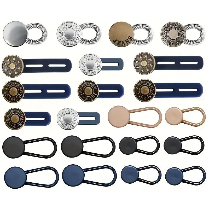 

22pcs of Denim Button Extenders Adjustable Waist Extenders for Pants Suitable for Both Men And Women Available in Various Colors