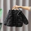 Kids' Short Hooded Lightweight Down Jacket – Toddler Winter Coat, New Style, Comfortable White Duck Down for Boys & Girls