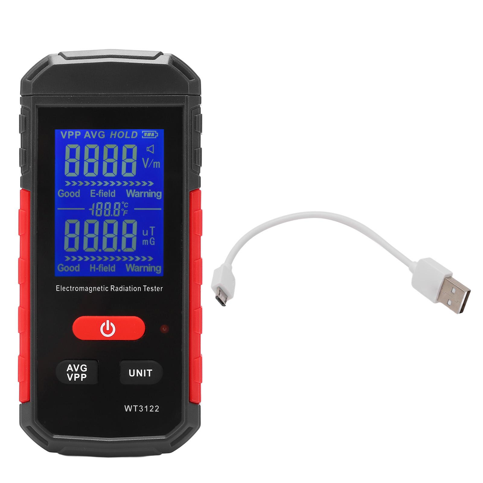 Cmperipheral Light Radiation Detector Electric Field Magnetic Field Detection Data Lock Electromagnetic Radiation Meter